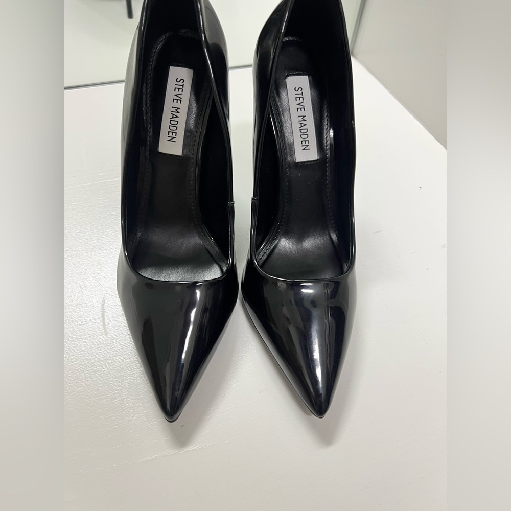 Steve Madden Black Patent Stiletto Heels